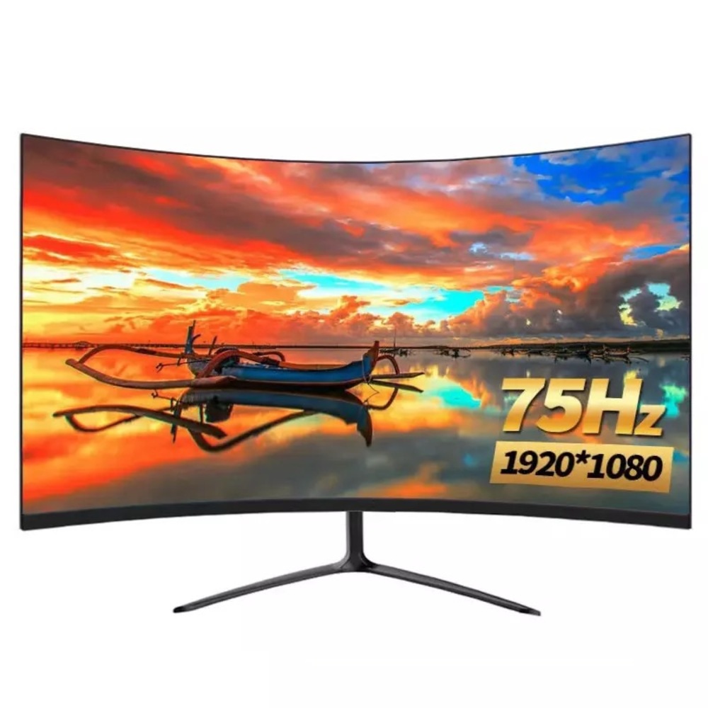 22 inch Curved Monitors Gamer LCD Monitors PC 75hz Computer 1080p
